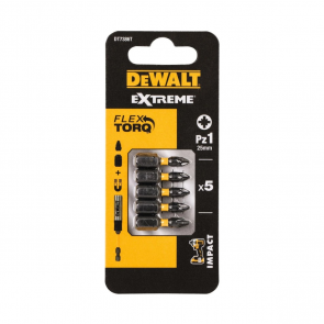 DeWalt FlexTORQ Skrūvgriežu uzgalis 25mm PZ1 (5gab)
