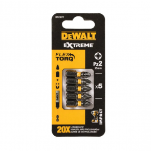 DeWalt FlexTORQ Skrūvgriežu uzgalis 25mm PZ (5gab)