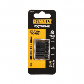 DeWalt Extreme Non-Torsion Skrūvgriežu uzgalis T40x25mm (5gab)