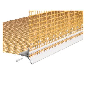 Caparol CT Tropfkantenprofil 668/00 Plastikāta stūra profils ar lāseni un armējošā stiklašķiedras sieta joslām 2.5m