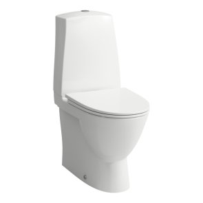 Laufen Pro Nordic Rimless Tualetes pods ar vāku, horizontāls izvads, pievads no apakšas, 360x650mm, balts LCC