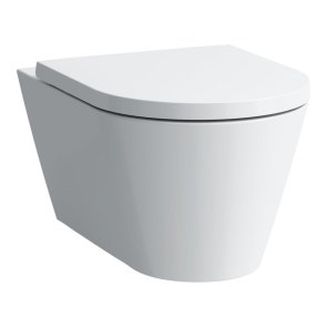 Laufen Kartell Rimless Tualetes pods ar QR/SC vāku, stiprināms pie sienas, 370x545mm, balts LCC