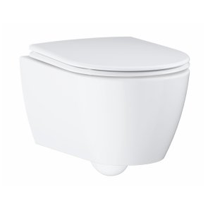 Grohe Essence Rimless Tualetes pods ar soft close (QR) vāku, stiprināms pie sienas, 360x540 mm, balts