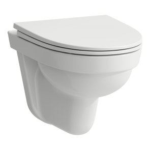 Laufen Kompas Rimless Tualetes pods, stiprināms pie sienas, 360x500 mm, balts (bez vāka)