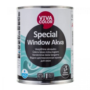 Vivacolor Special Winow Akva A Ūdens bāzes krāsa logiem, pusspīdīga, 0,9L