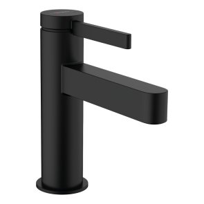 Hansgrohe Finoris 100 Vannas istabas izlietnes maisītājis, ar push-open, matēts melns