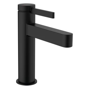 Hansgrohe Finoris 110 Vannas istabas izlietnes maisītājs, ar pop-up, matēts melns
