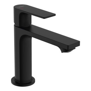 Hansgrohe Rebris E 110 Vannas istabas izlietnes maisītājs, ar pop-up, matēts melns