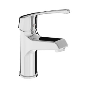 Jika Cube Vannas istabas izlietnes maisītājs, medicīniskais rokturis, hroms