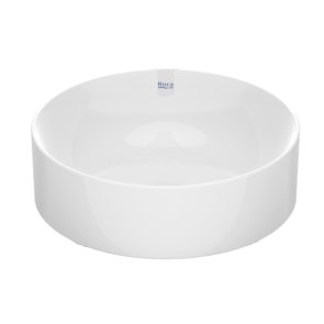 Roca Ona Fineceramic Круглая раковина для ванной комнаты, на поверхности , d=370mm, balta
