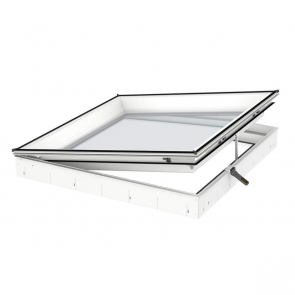 Velux Virsgaismas loga pamatne, ar solāro vadību, ar divkameru stikla paketi, CVU 0325Q, 60x60cm
