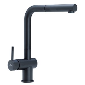 Reginox Cedar Смеситель для кухонной раковины с выдвижным душем , matēts melns