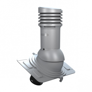 UNIWERSAL EVO вентиляционный выход D125 , Neizolēts - Pelēks