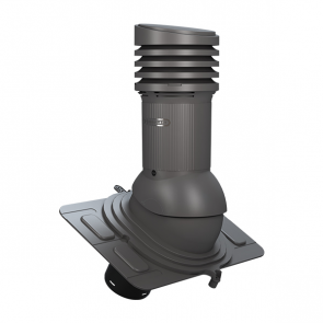 UNIWERSAL EVO вентиляционный выход D125 , Neizolēts - Grafīts