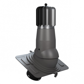 UNIWERSAL EVO вентиляционный выход D150 , ar mehānisko ventilatoru - Grafīts