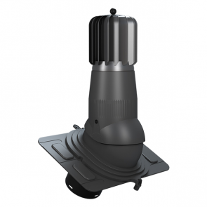 UNIWERSAL EVO вентиляционный выход D150 , ar mehānisko ventilatoru - Antracīts