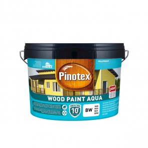 Pinotex Wood Paint Aqua BW Krāsa koka fasādēm, balta, 2.5L