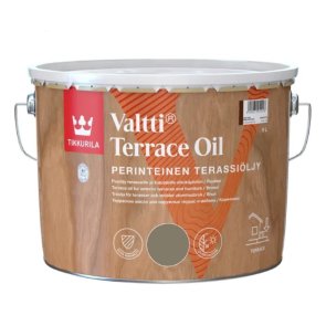 Tikkurila Valtti Terrace Oil Eļļa uz šķīdinātāja bāzes dārza mēbelēm un terasēm, ash grey 9L