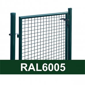 Vilmars Žoga Vienviru vārti ar apaļajiem stabiem, zaļi, 1.2x1m