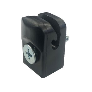 Vilmars Plastmasas klipši ar skrūvi, melni